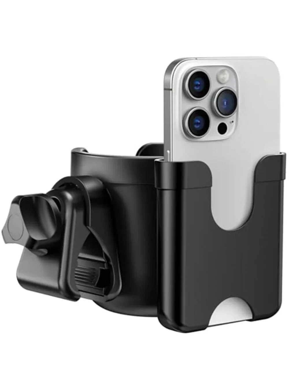Cup Holder for Walker Stroller Cup Holder Attachment with Phone Holder
